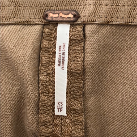 Free people camel mini skirt - Picture 3 of 4